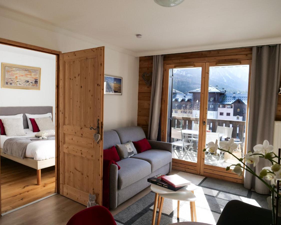 霞慕尼Mont Blanc 43, Vue Mont Blanc , Balcon, Parking公寓 外观 照片